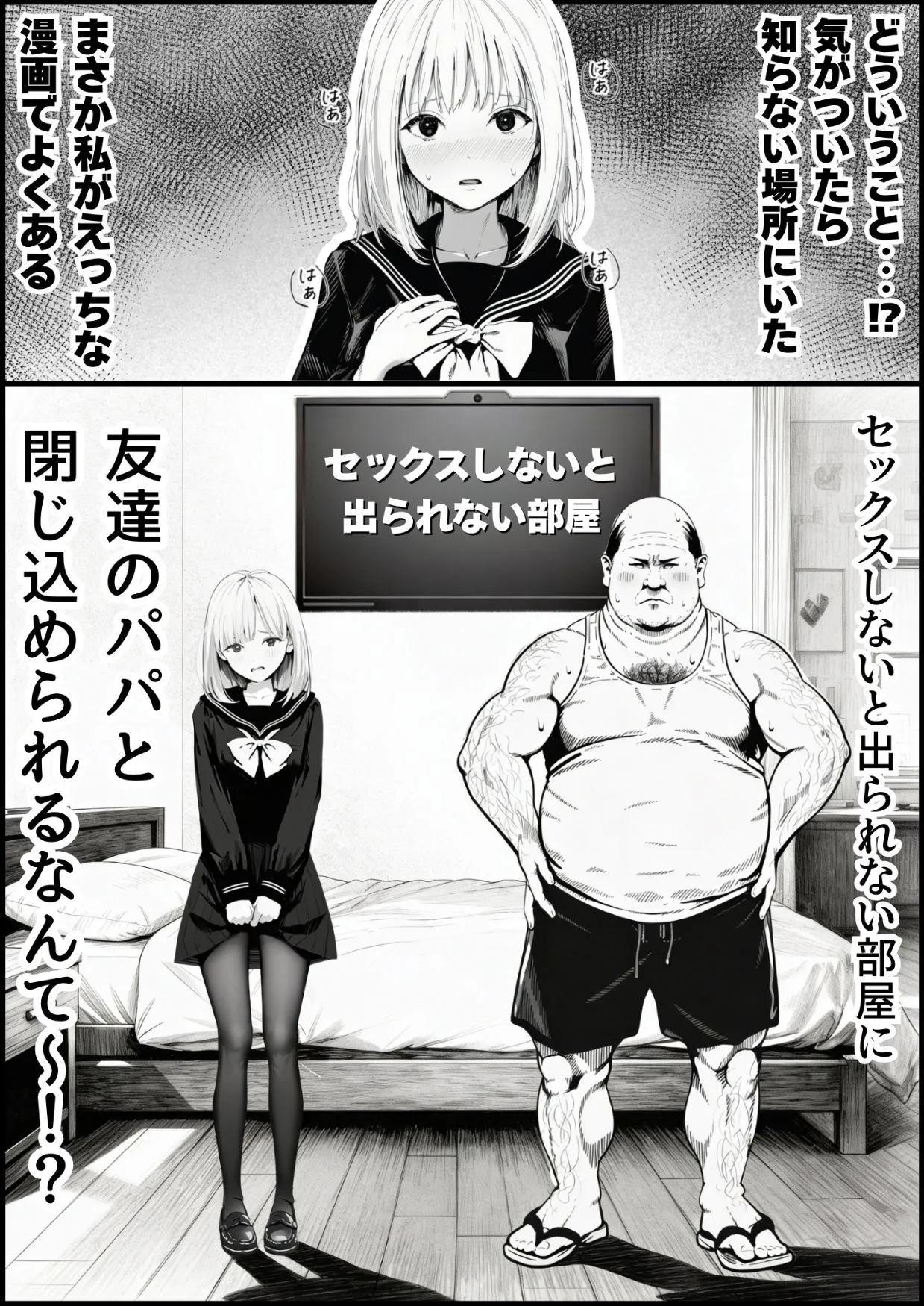 セックスしないと出られない部屋に親友のパパと閉じ込められたんですけど〜！？2
