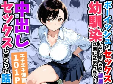 ボーイッシュ幼馴染と「セックスしないと出られない部屋」に閉じ込められて…（デリカリカ）【エロ同人】